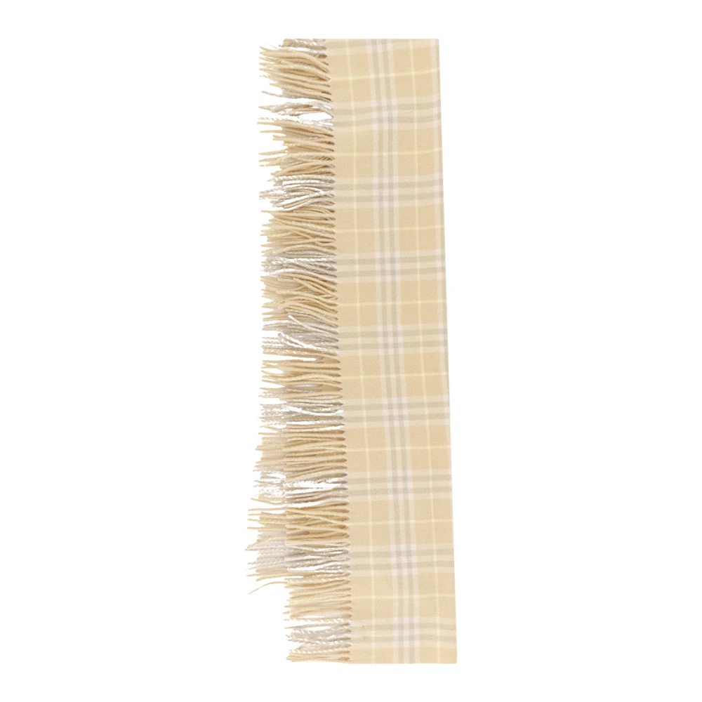 Burberry Check Cashmere Sjaal Beige Dames