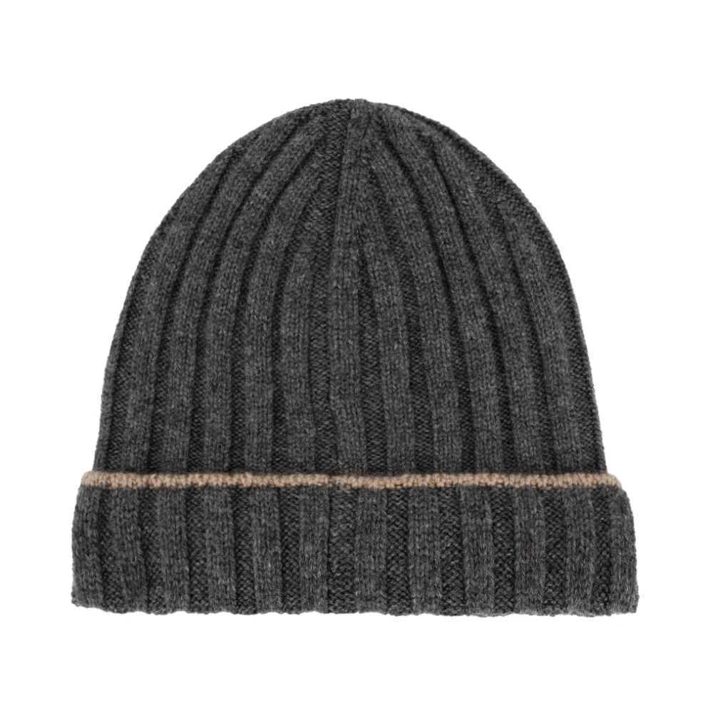 BRUNELLO CUCINELLI Grijze Hoeden voor Stijlvolle Look Gray Heren