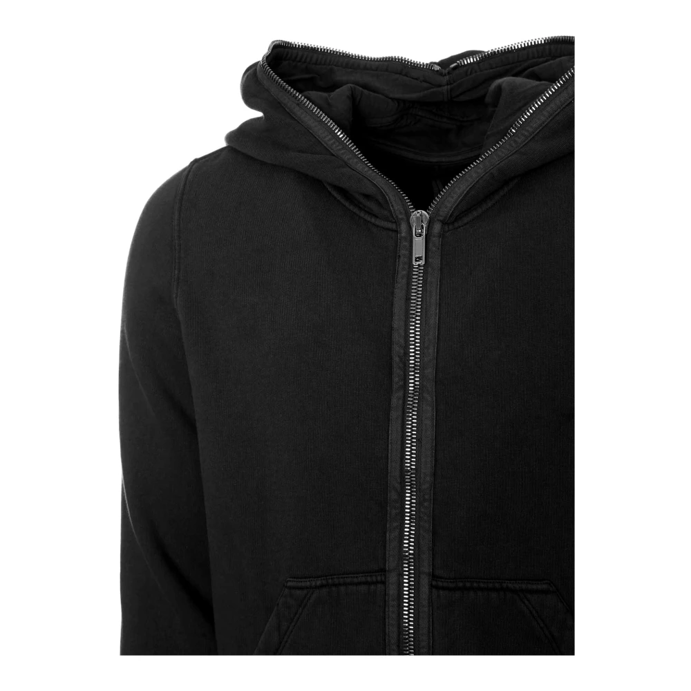 Rick Owens Hoodie met rits Black Heren