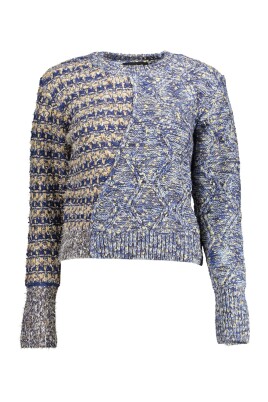pull-en-polyester-bleu-avec-details-contrastants