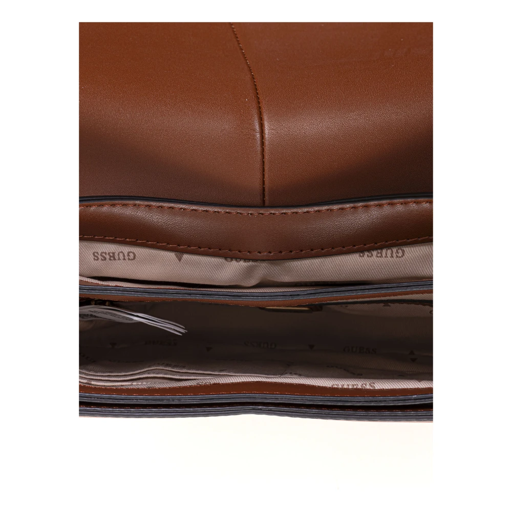 Guess Middelgrote tas met bovenhandvat Brown Dames