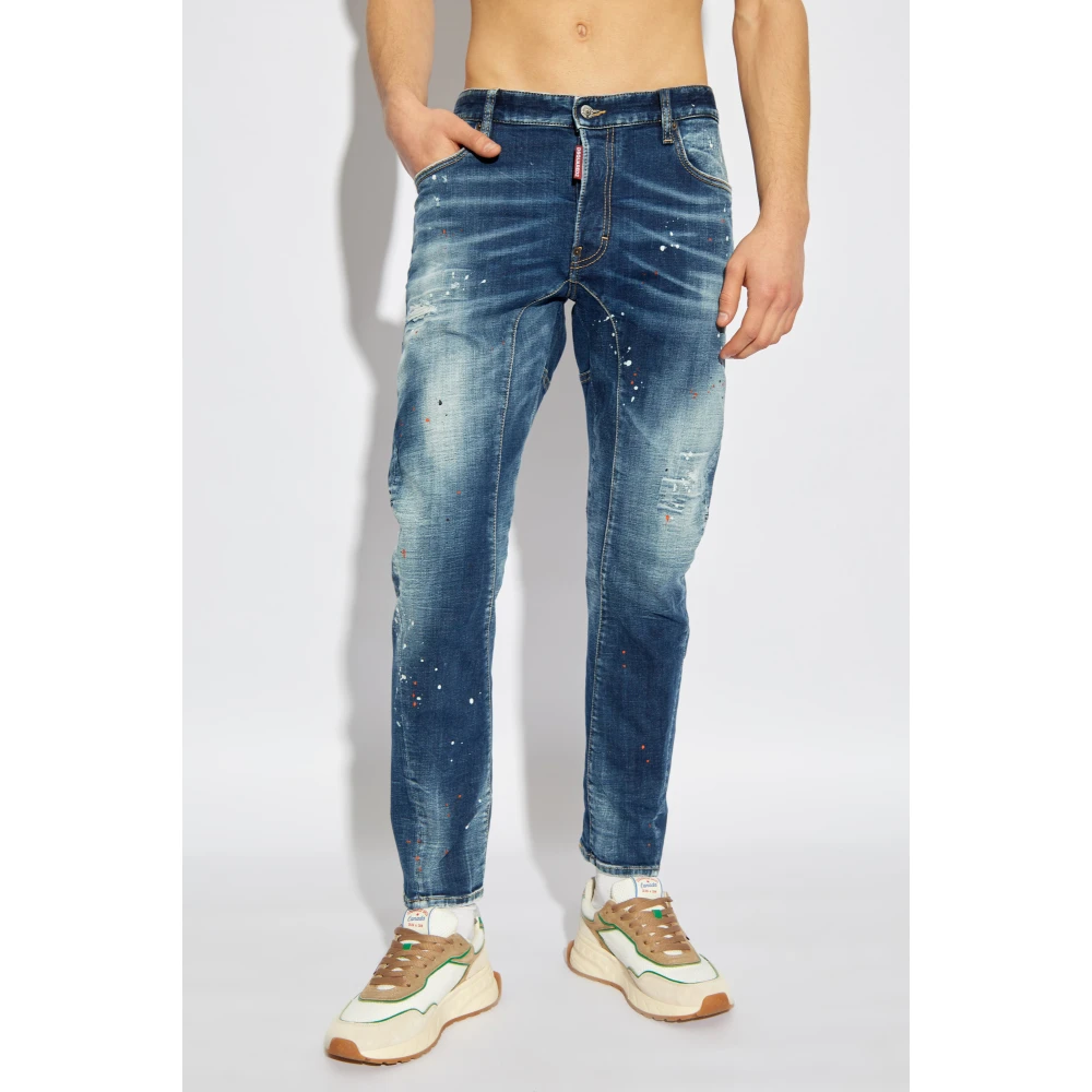 Dsquared2 Jeans Tidy Biker Blue Heren