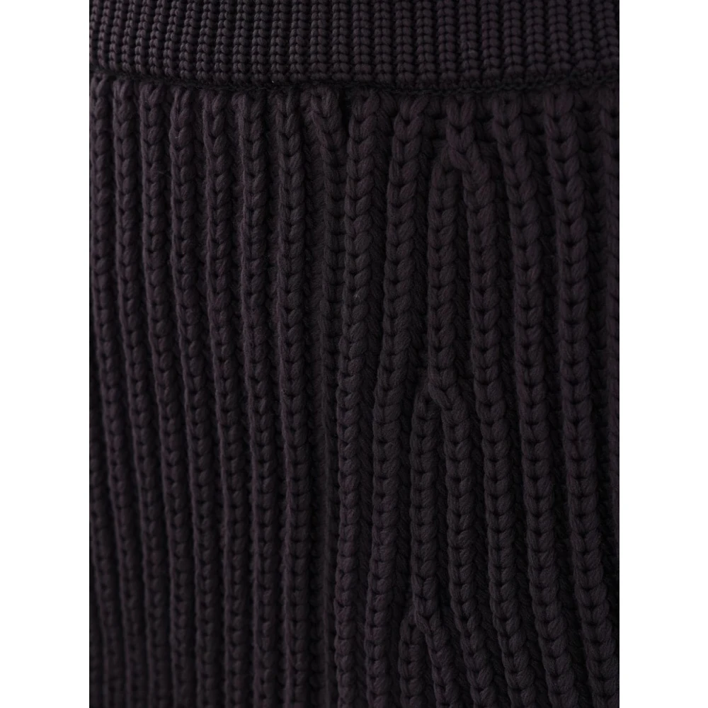 Sacai Gebreide Plooirok Black Dames