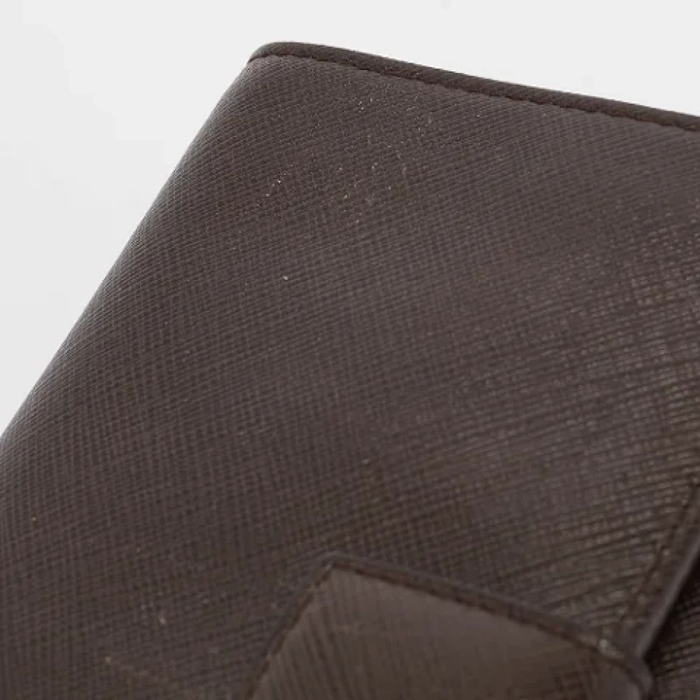 Salvatore Ferragamo Pre-owned Leather wallets Brown Dames