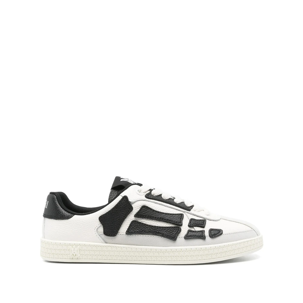 Amiri Witte Vetersneakers met Merkhiel Dames Schoenen Veelkleurig Multicolor