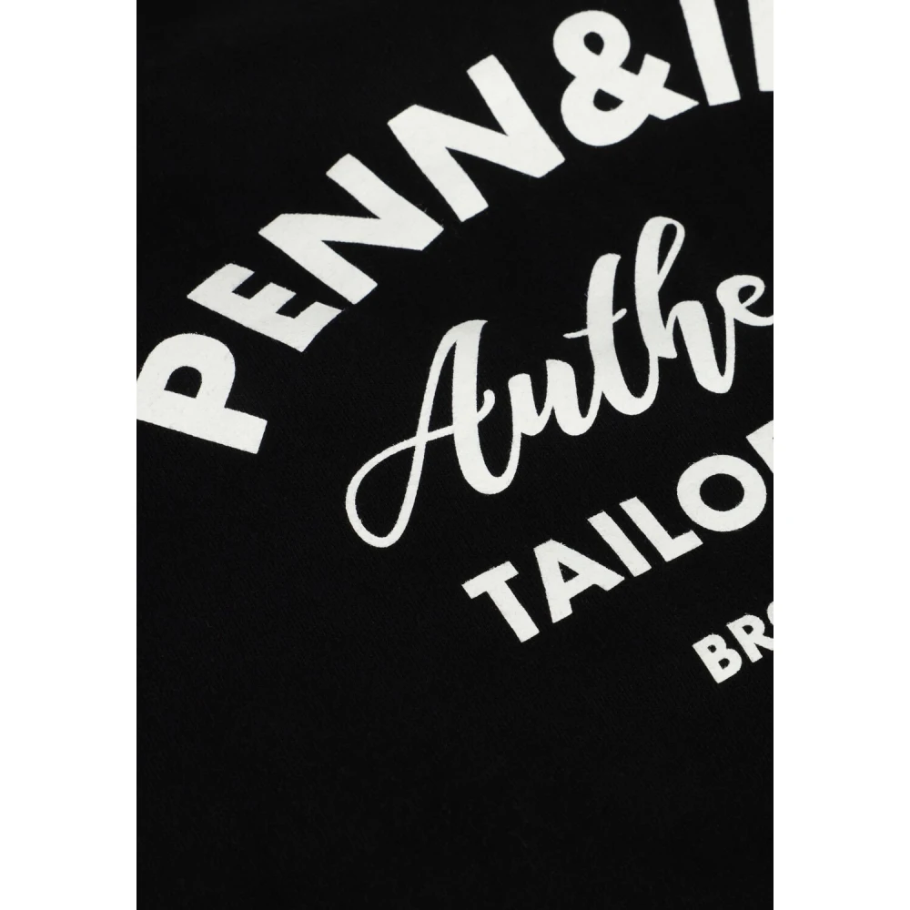Penn&Ink N.Y Zwarte T-Shirt Print voor vrouwen Black Dames