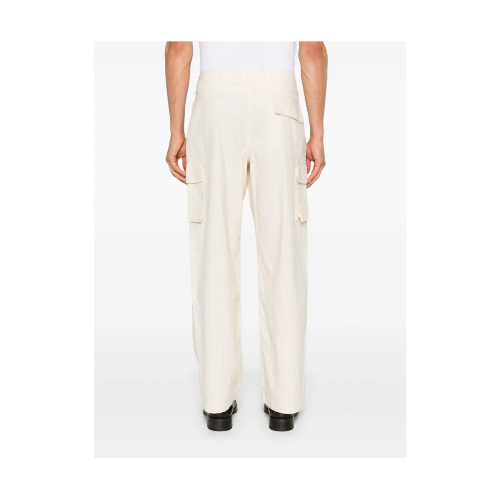 Our Legacy Ecru Canal Stripe Katoenen Cargo Broek White Heren