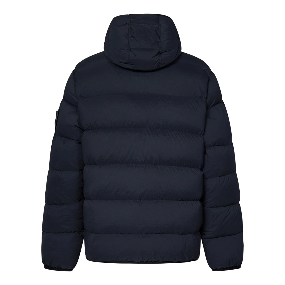 Stone Island Blauwe Jassen met Donsvulling Blue Heren
