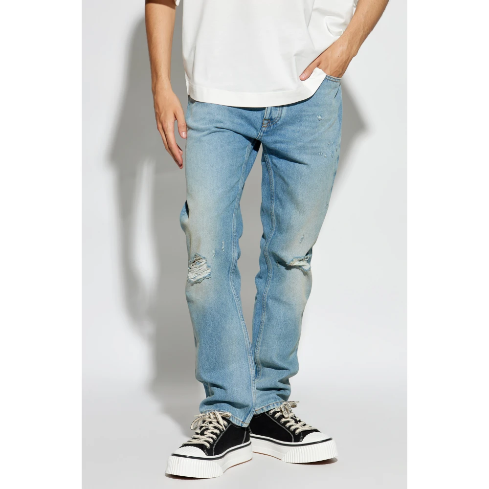 Palm Angels Jeans met vintage-effect Blue Heren