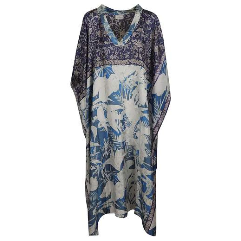 Pierre-Louis Mascia Lange Kaftan Jurk Multicolor Dames