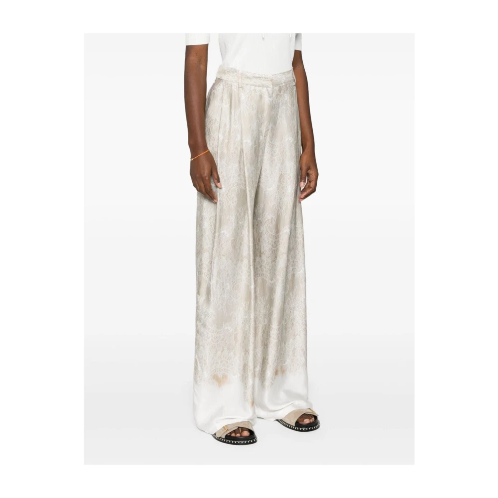 Ermanno Scervino Woestijn Off White Broek Beige Dames