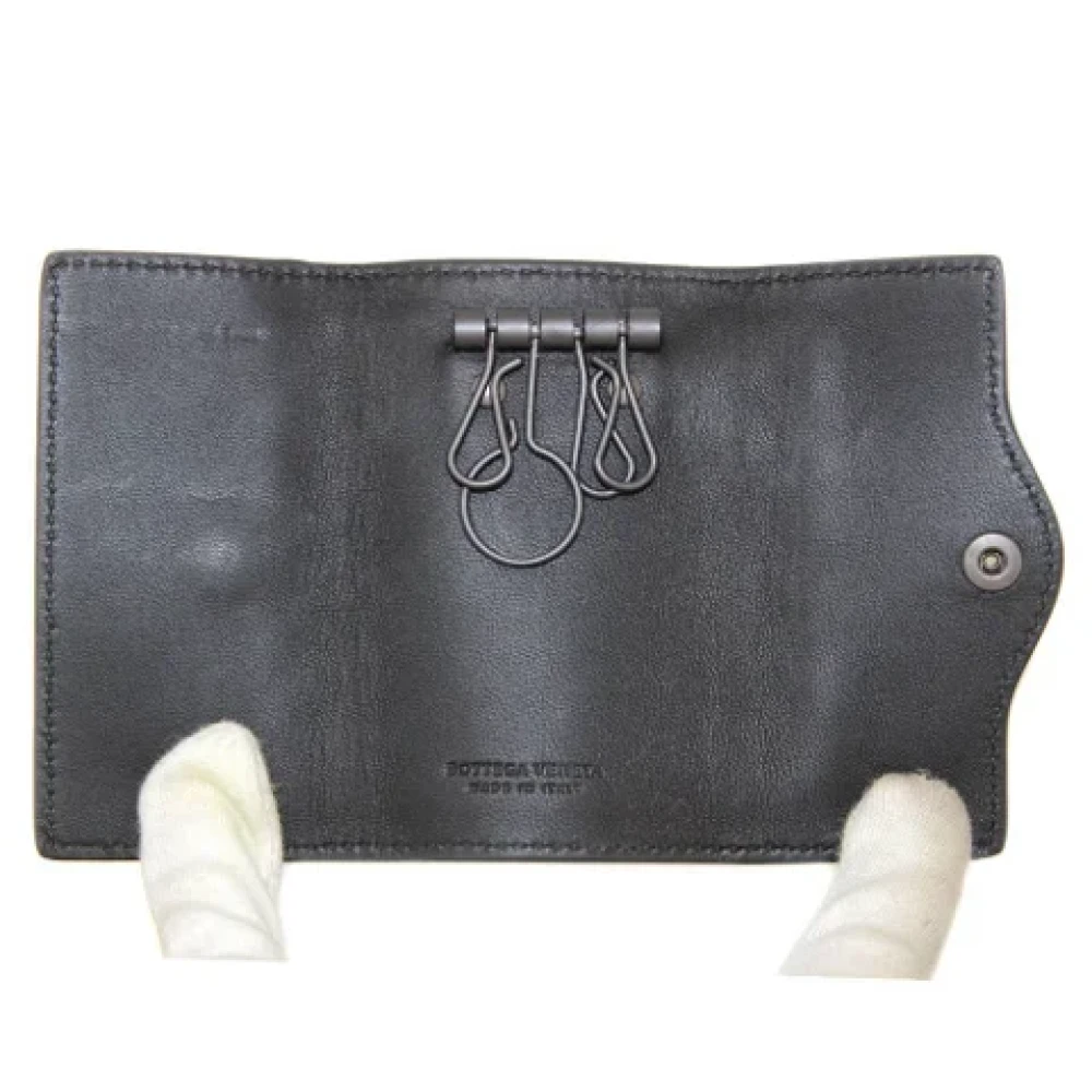 Bottega Veneta Vintage Pre-owned Fabric key-holders Black Dames