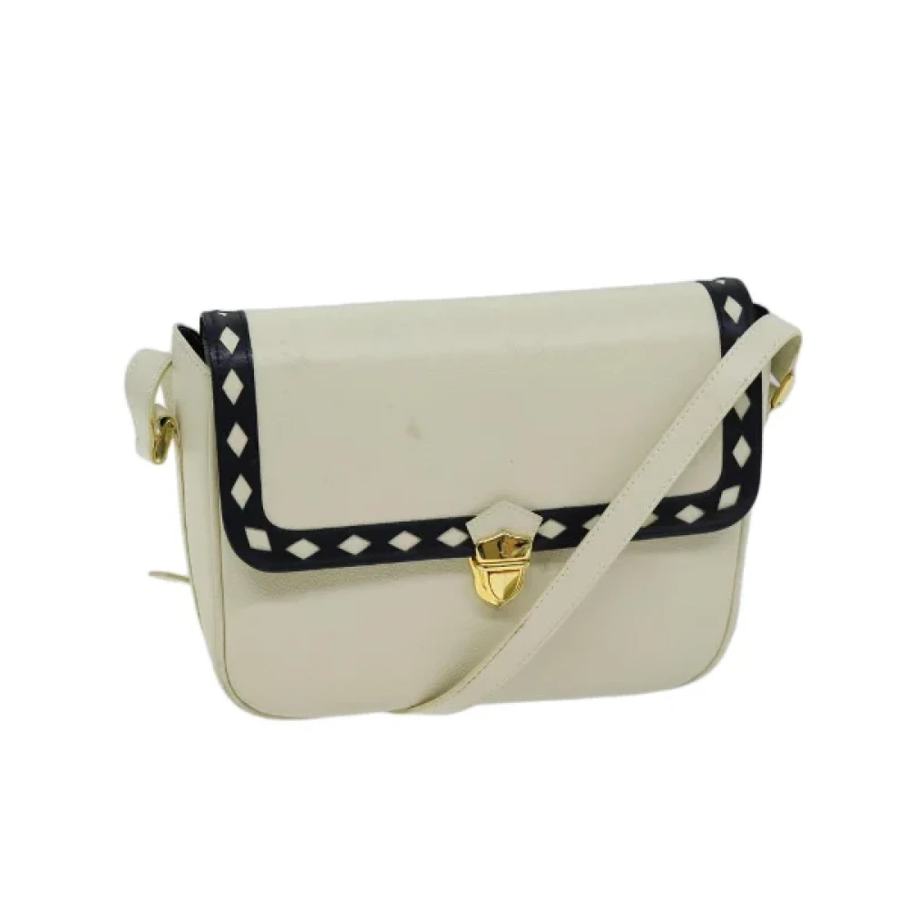 Yves Saint Laurent Vintage Pre-owned Leather shoulder-bags Beige Dames