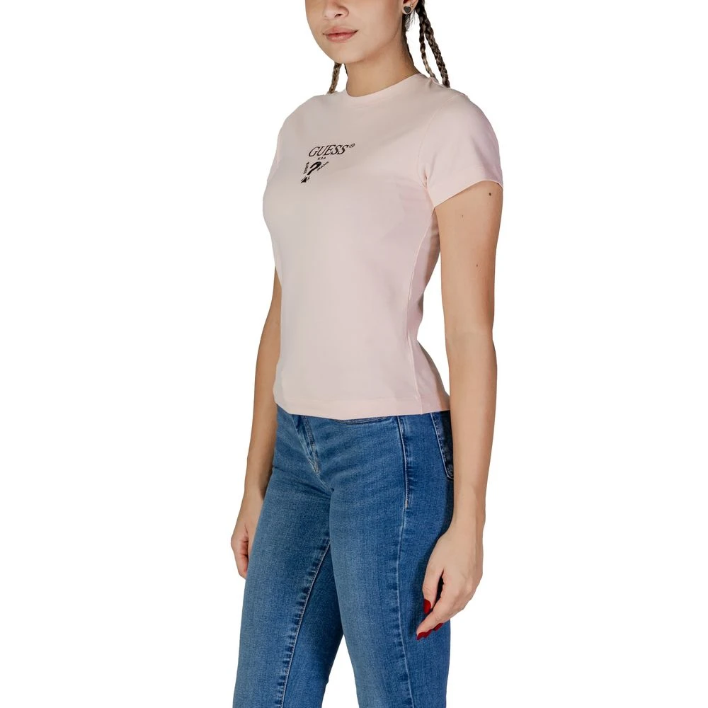 Guess Multicolor Katoenen Tops & T-shirt Pink Dames