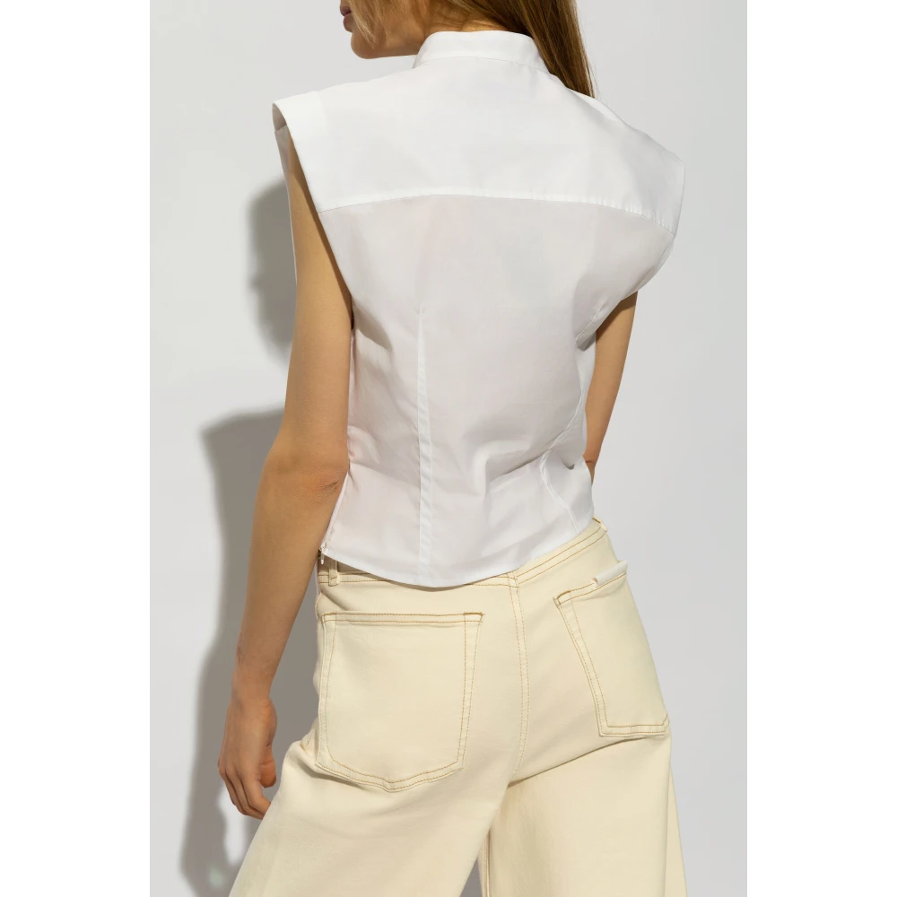 Rag & Bone Mouwloze shirt Louisa White Dames