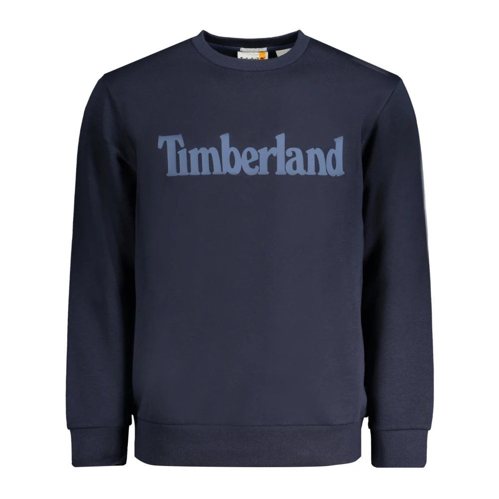 Timberland Blauwe Sweatshirt met Print en Lange Mouwen Blue Heren