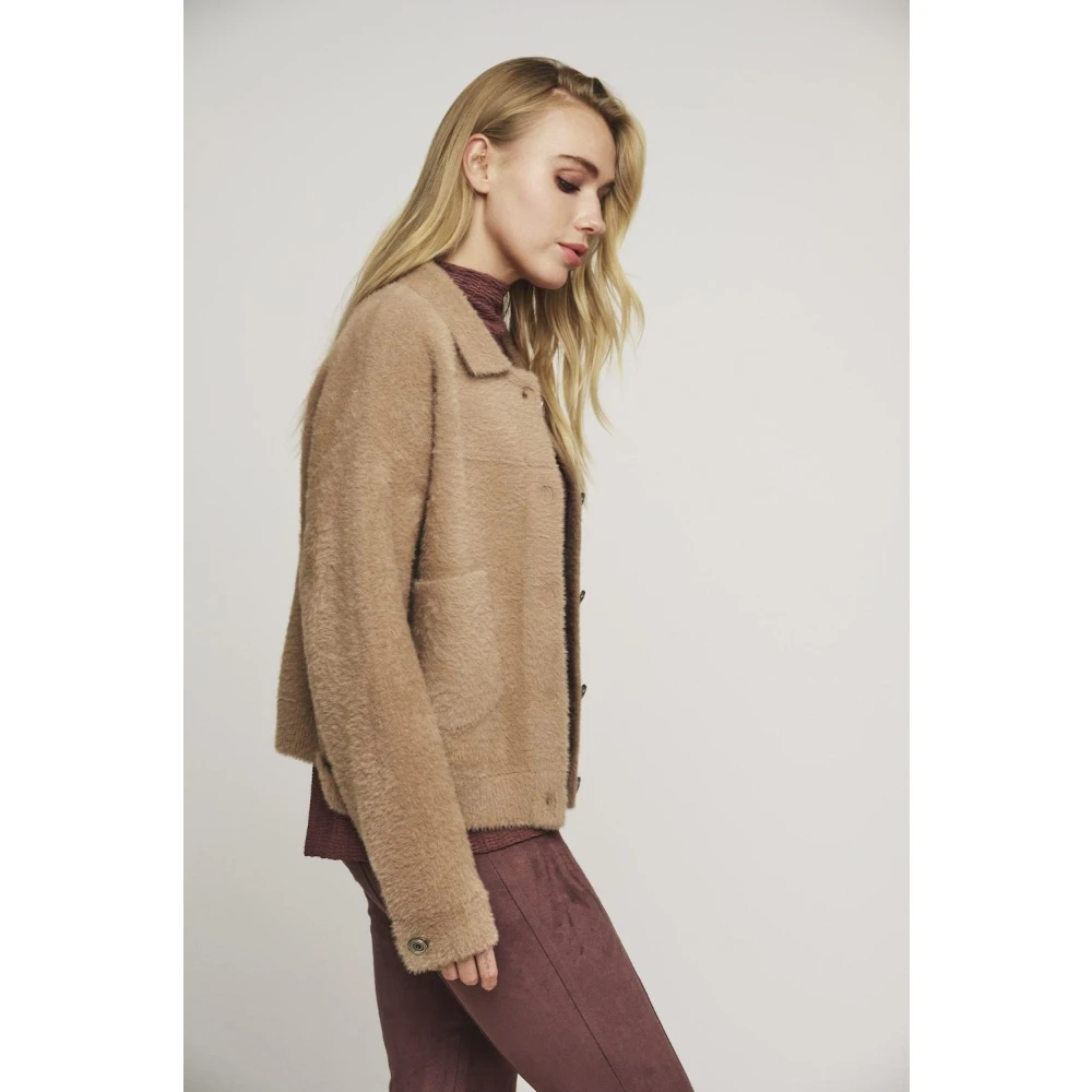 Rino&Pelle Boxy Bubbly Twig Jas Brown Dames