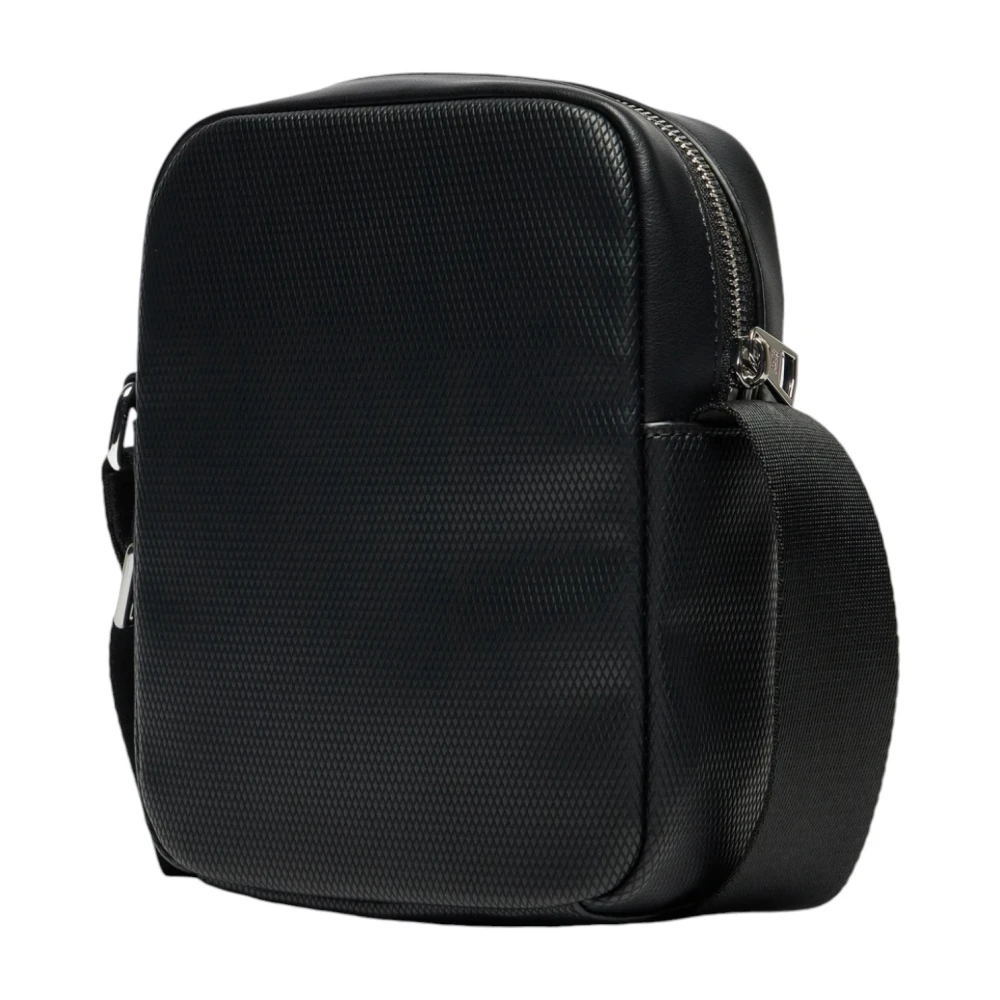 Tommy Hilfiger Zwarte Rits Schoudertas Mannen Herfst Winter Black Heren