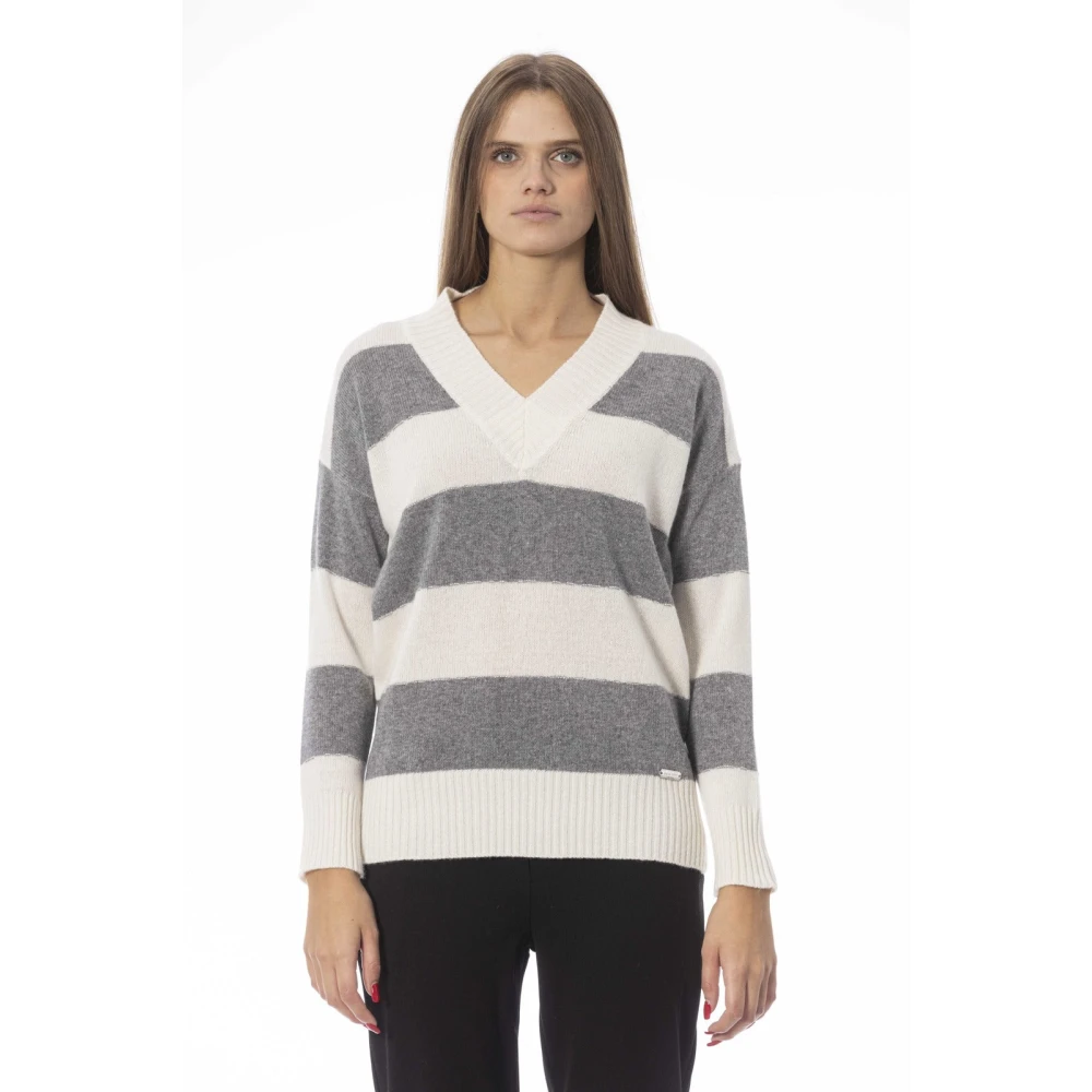 Knitwear > V-neck Knitwear - - Baldinini - Modalova