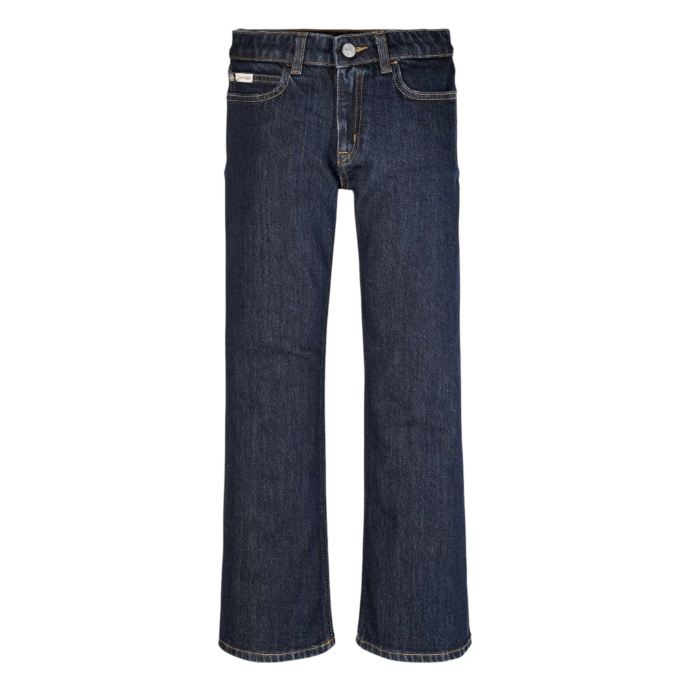 Calvin Klein Girls Blue Jeans, 10 Y, Wide Leg Jeans