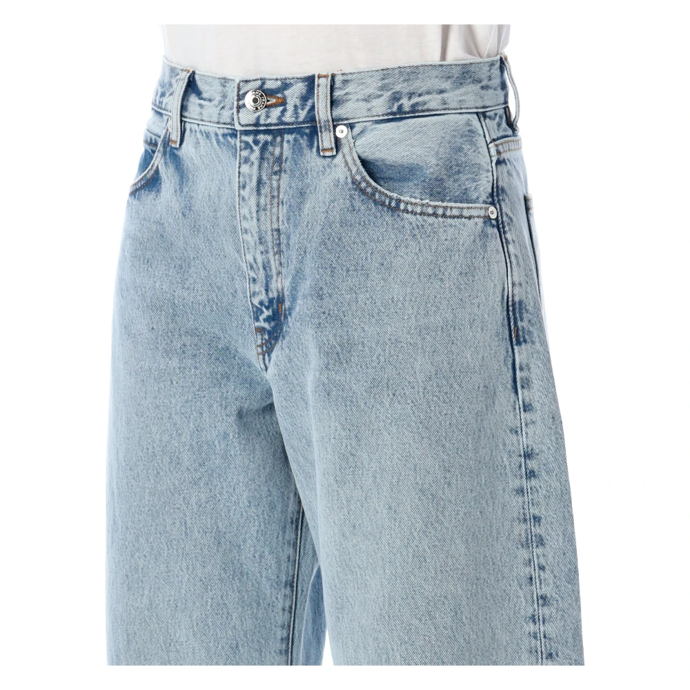 Frame High Rise Barrel Jeans Outlaw Ss25 Blue Dames