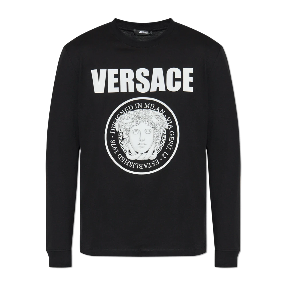 Versace Herren Schwarz Oberteile, K, Lgröße: