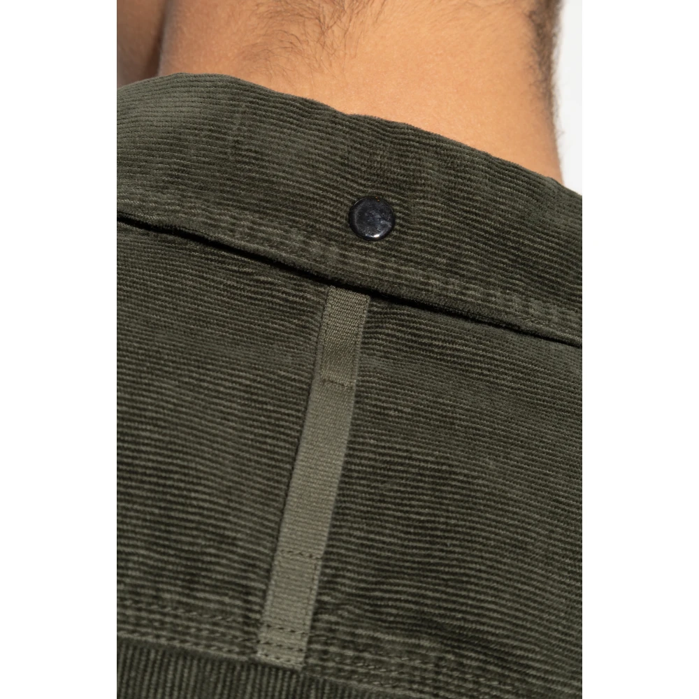Stone Island Ribfluwelen overhemd Green Heren