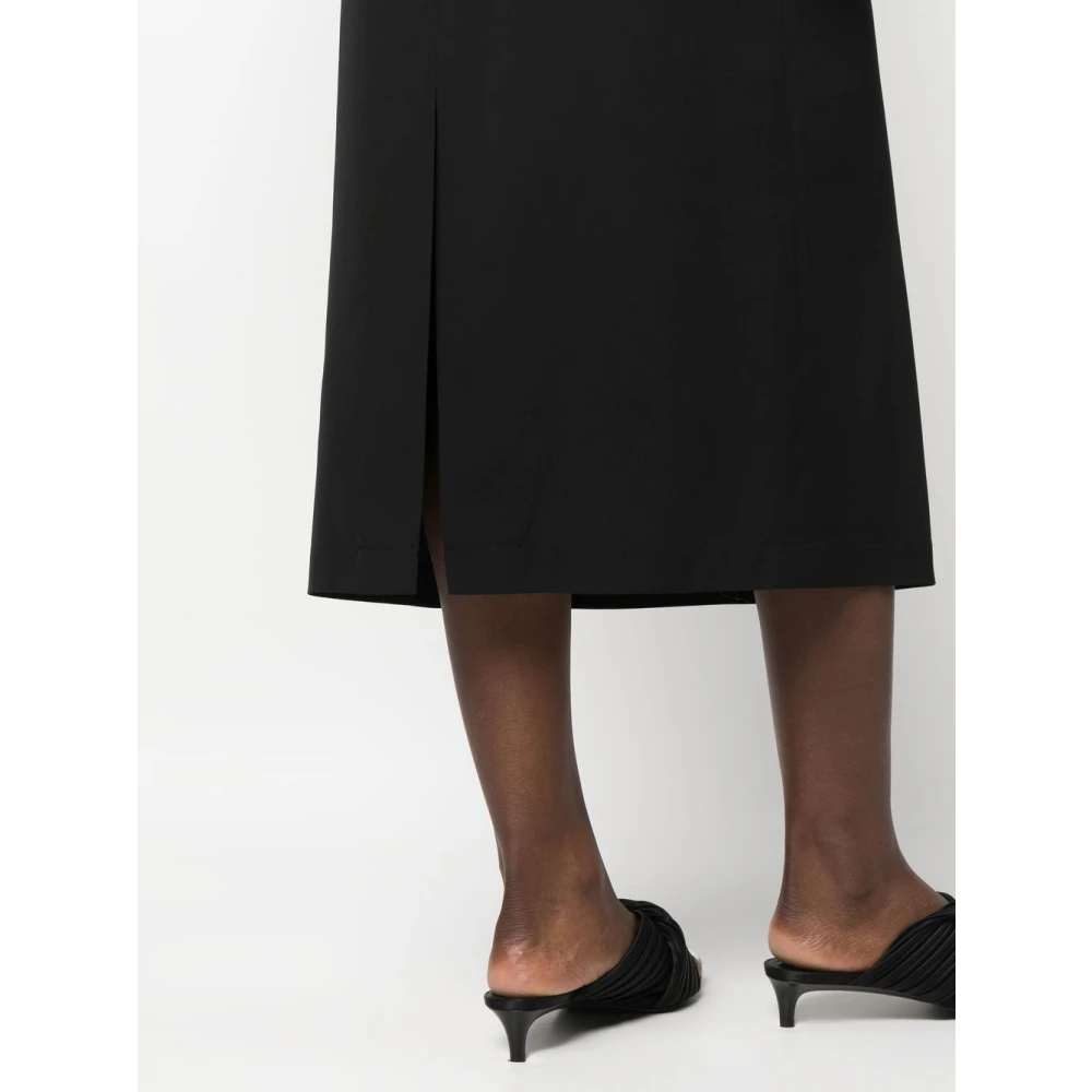 The Row Zwarte hoge taille rok Black Dames