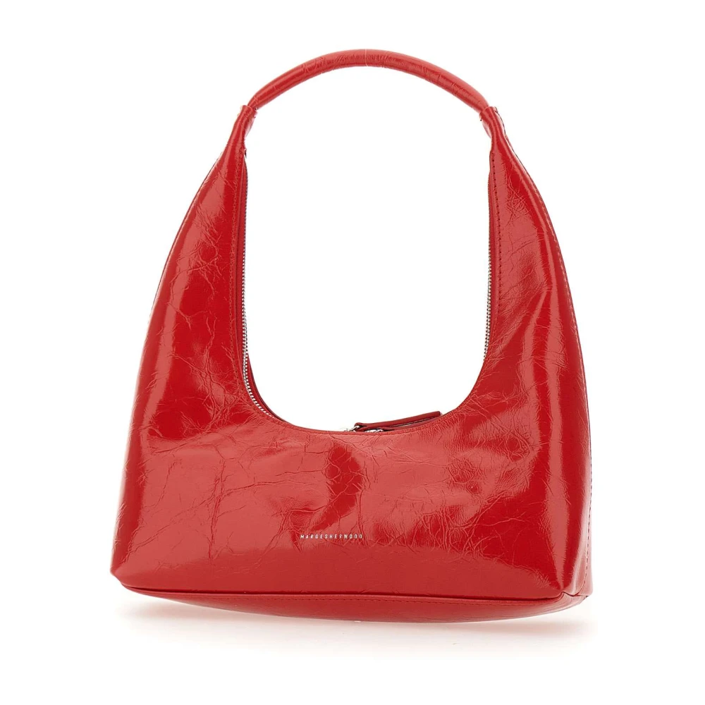 Marge Sherwood Rode leren Hobo schoudertas Red Dames