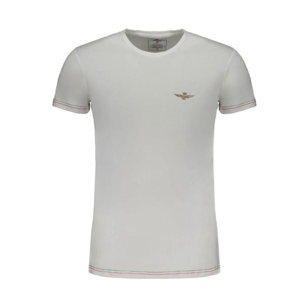 Aeronautica Militare Men's White T-Shirts, Xl, Eagle Crest T-Shirt