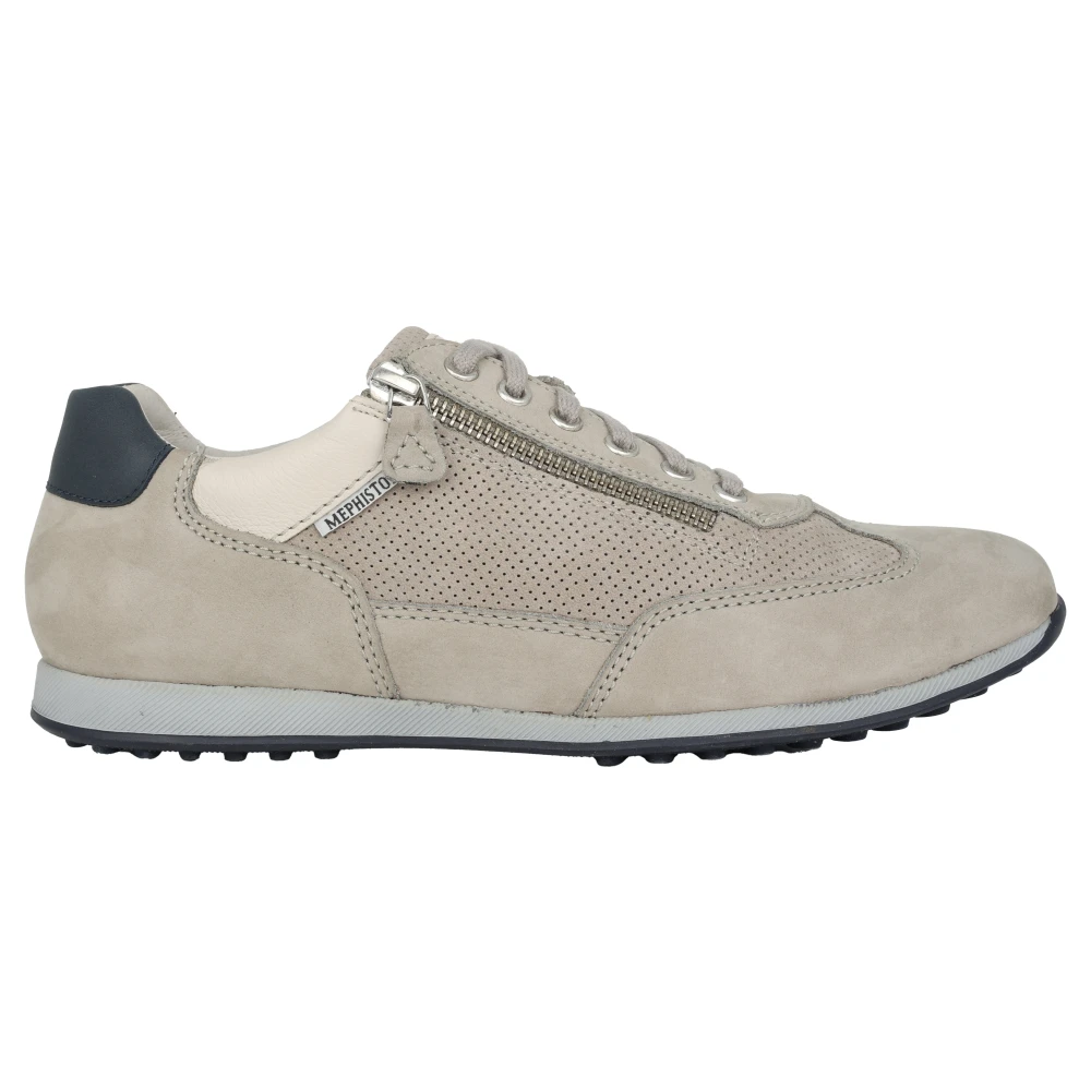 Mephisto Comfortabele Grijze Herensneaker Leon Heren Schoenen Grijs