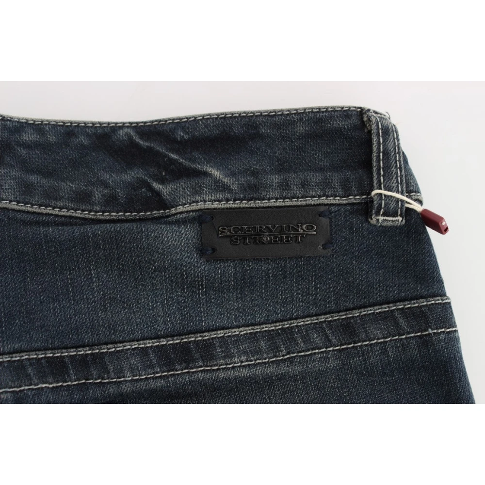 Ermanno Scervino Blauwe Slim Fit Italiaanse Jeans Blue Dames