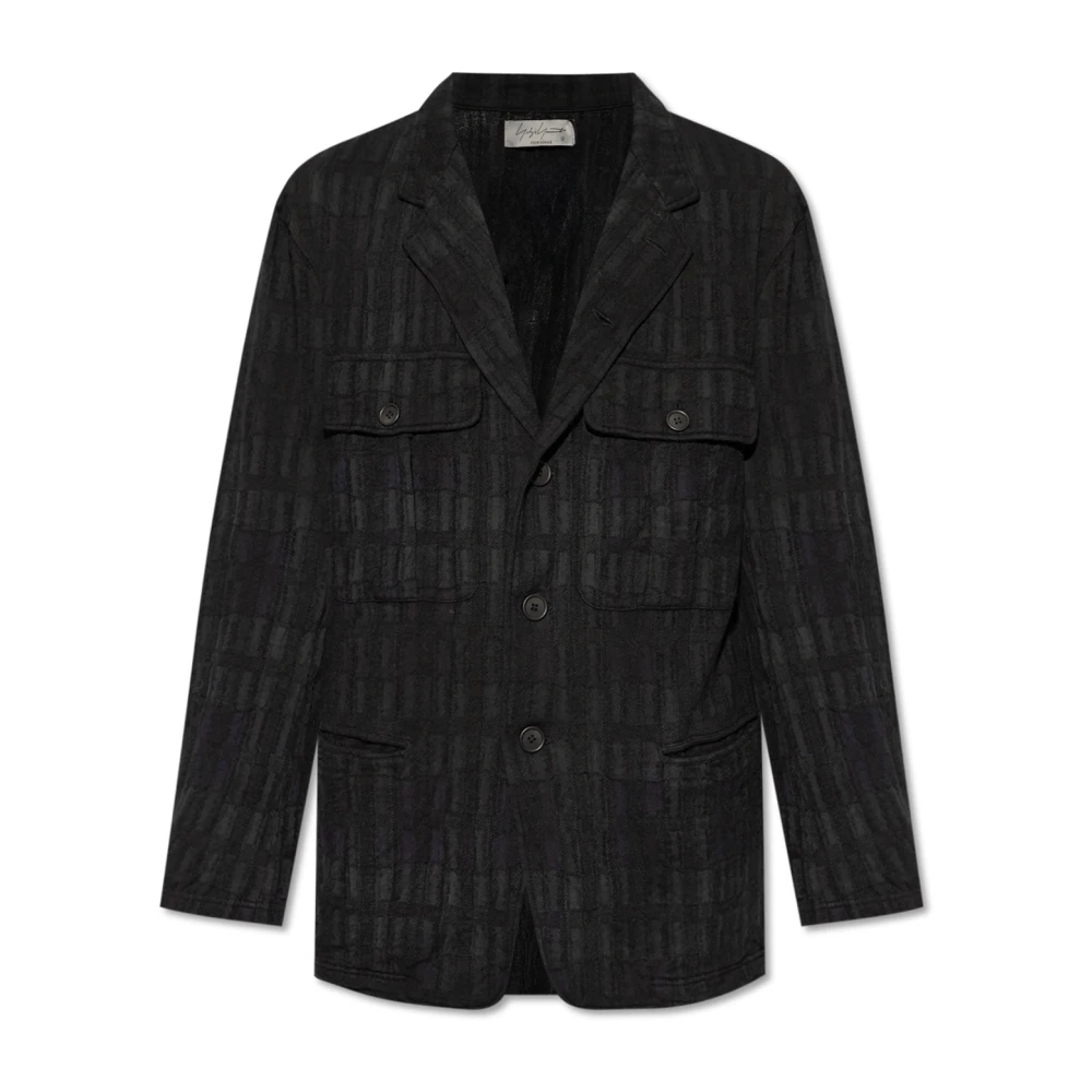 Y-3 Overhemd met zakken Black Heren