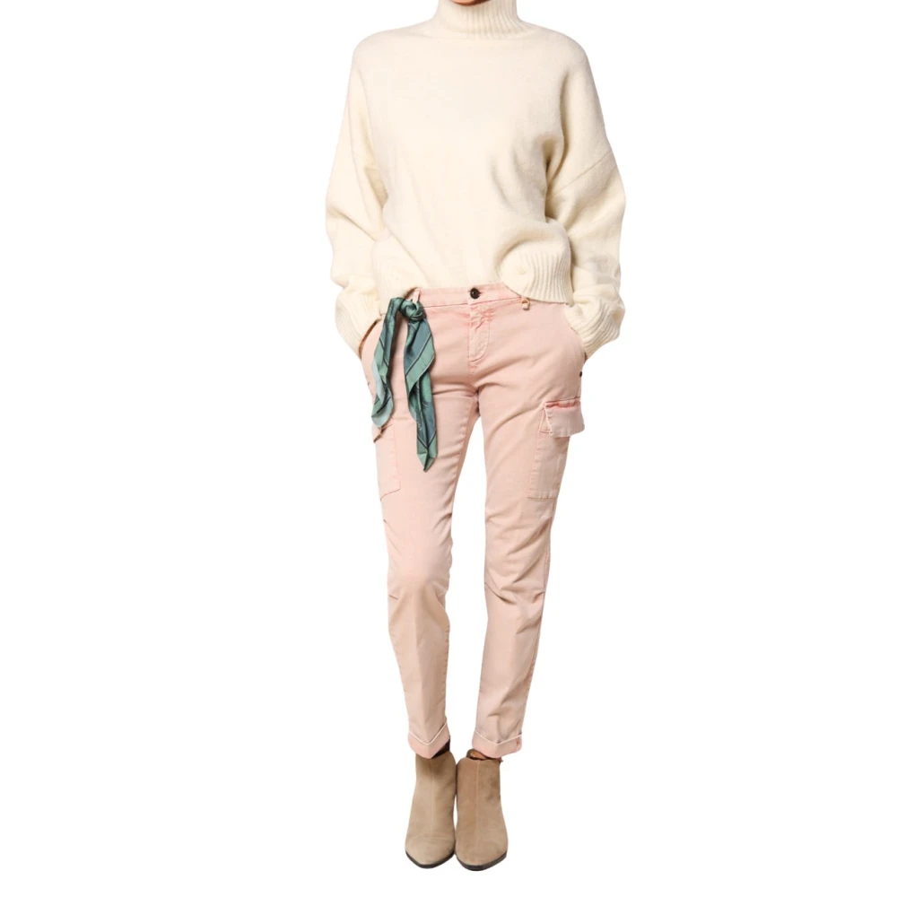 Mason's Cargo broek voor vrouwen Curvy Fit Pink Dames