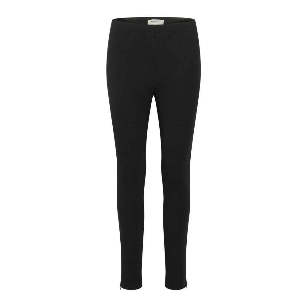 Part Two Black Slim-Fit Trousers, Female, Xs, Stylish Rosabelpw Pa
