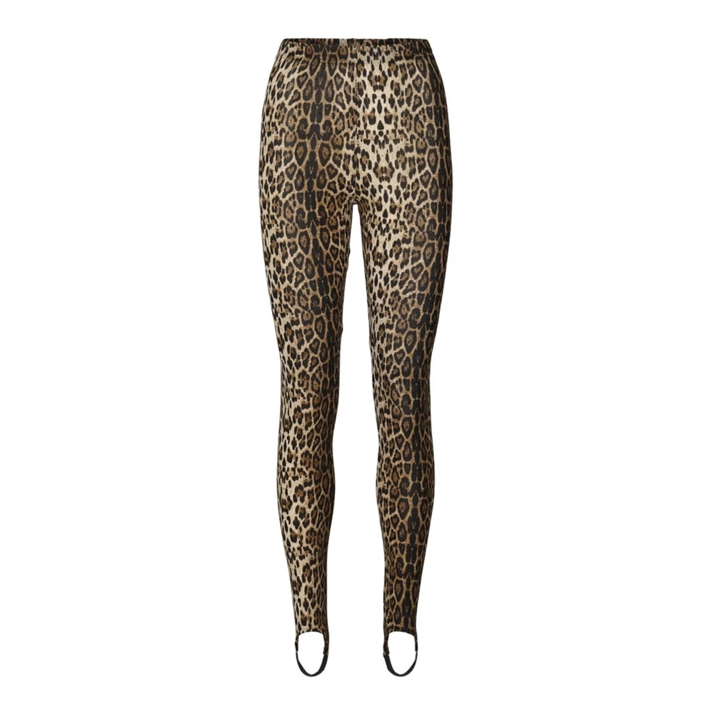 Lollys Laundry Women's Brown Leopard Print Leggings - Leggings - S - Trousers