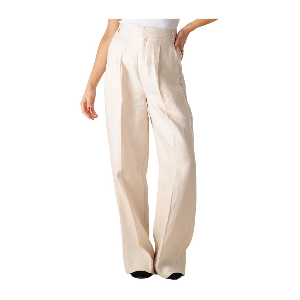 Copenhagen Muse Natuurwitte Damesbroek Beige Dames