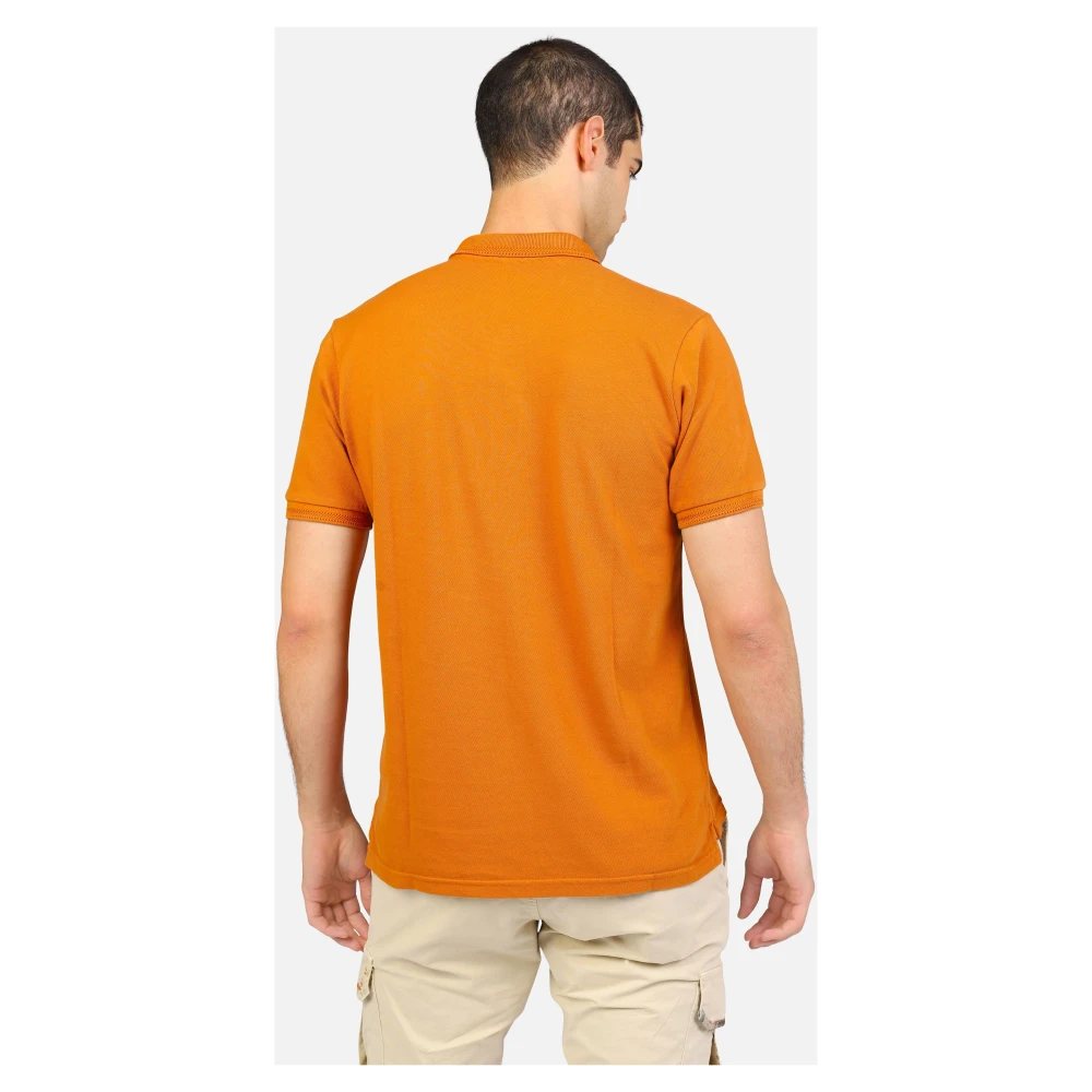 BOB Handgeschilderd Polo Shirt Orange Heren