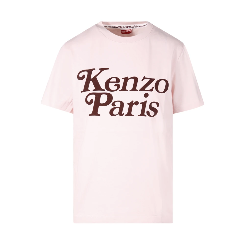 Kenzo Roze T-shirts en Polos met ' Paris' Print Pink Dames