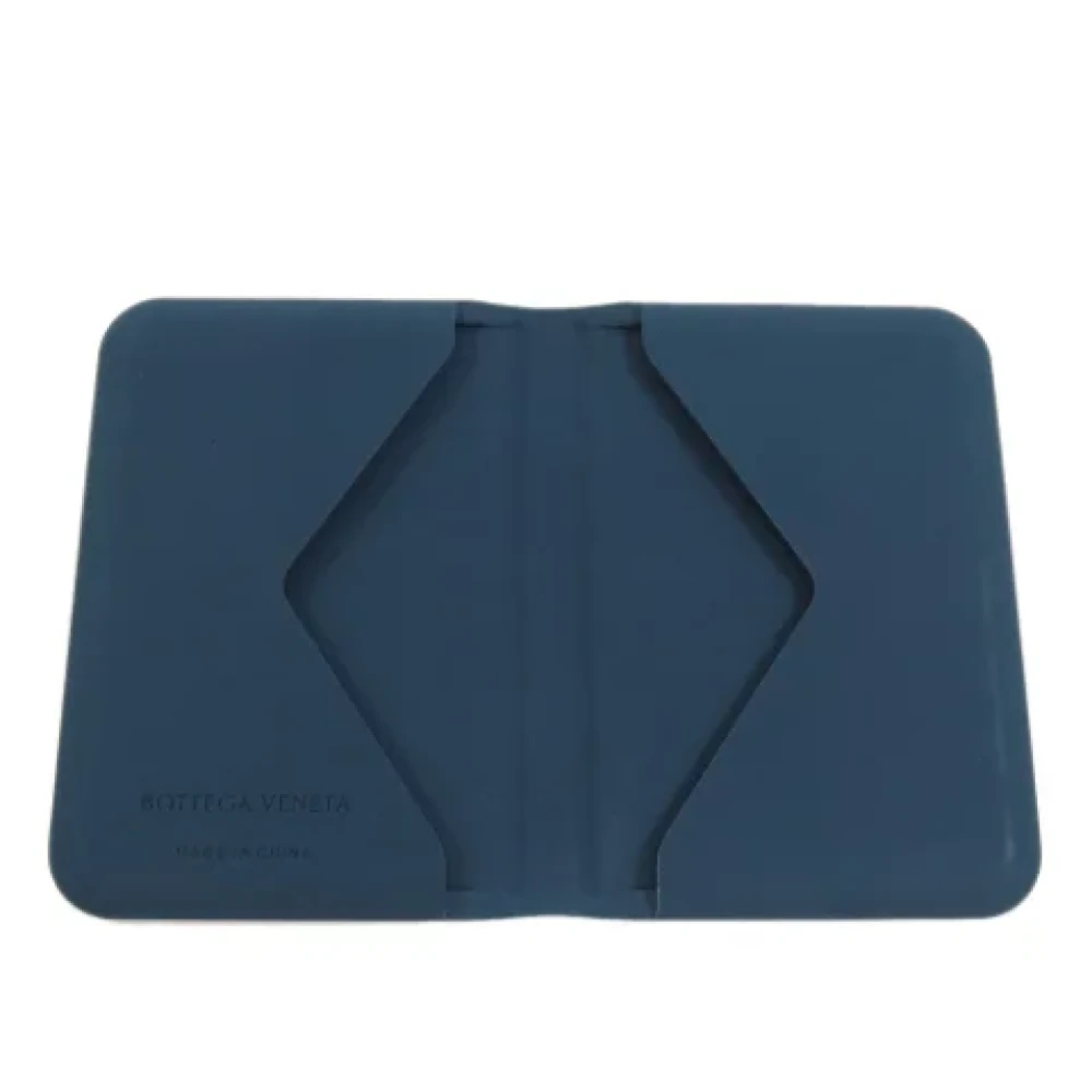Bottega Veneta Vintage Pre-owned Rubber wallets Blue Dames