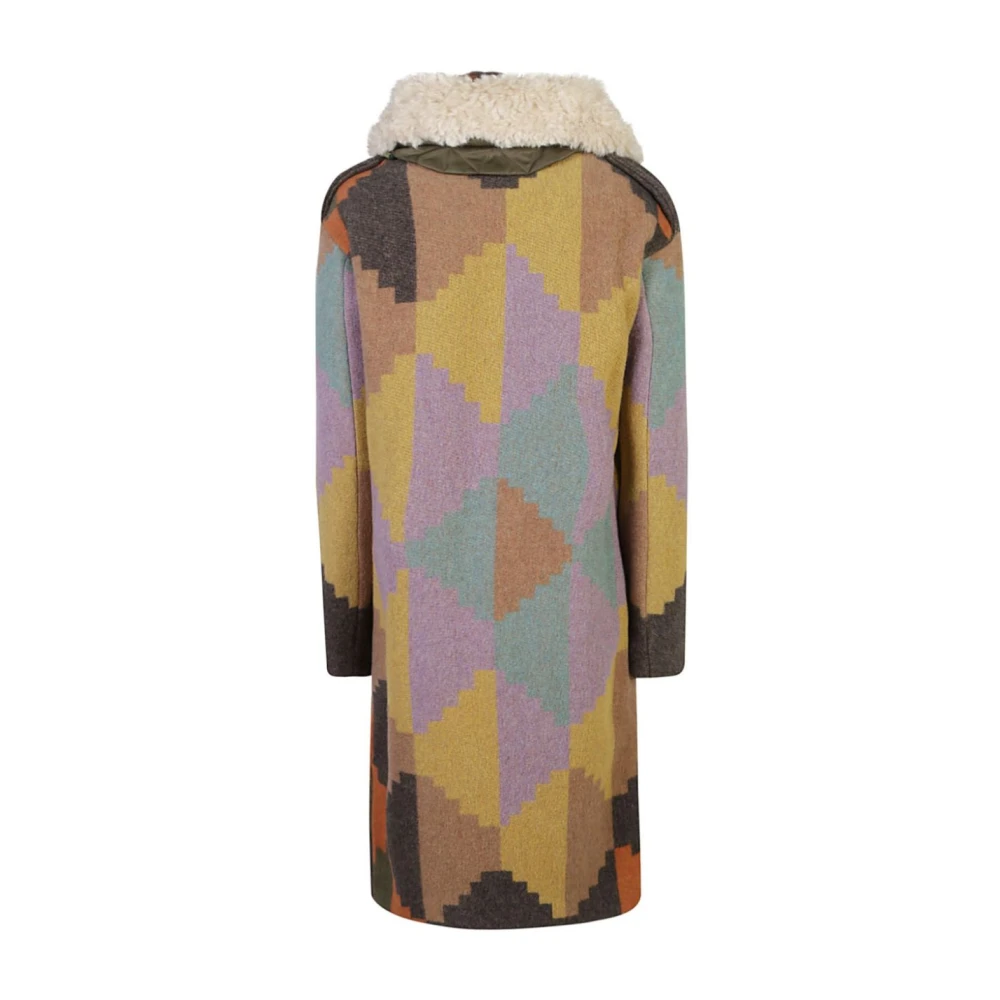 bazar deluxe Zwarte Parka Winterjas Vrouwen Multicolor Dames