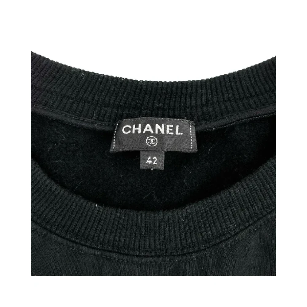 Chanel Vintage Pre-owned Cotton tops Black Dames