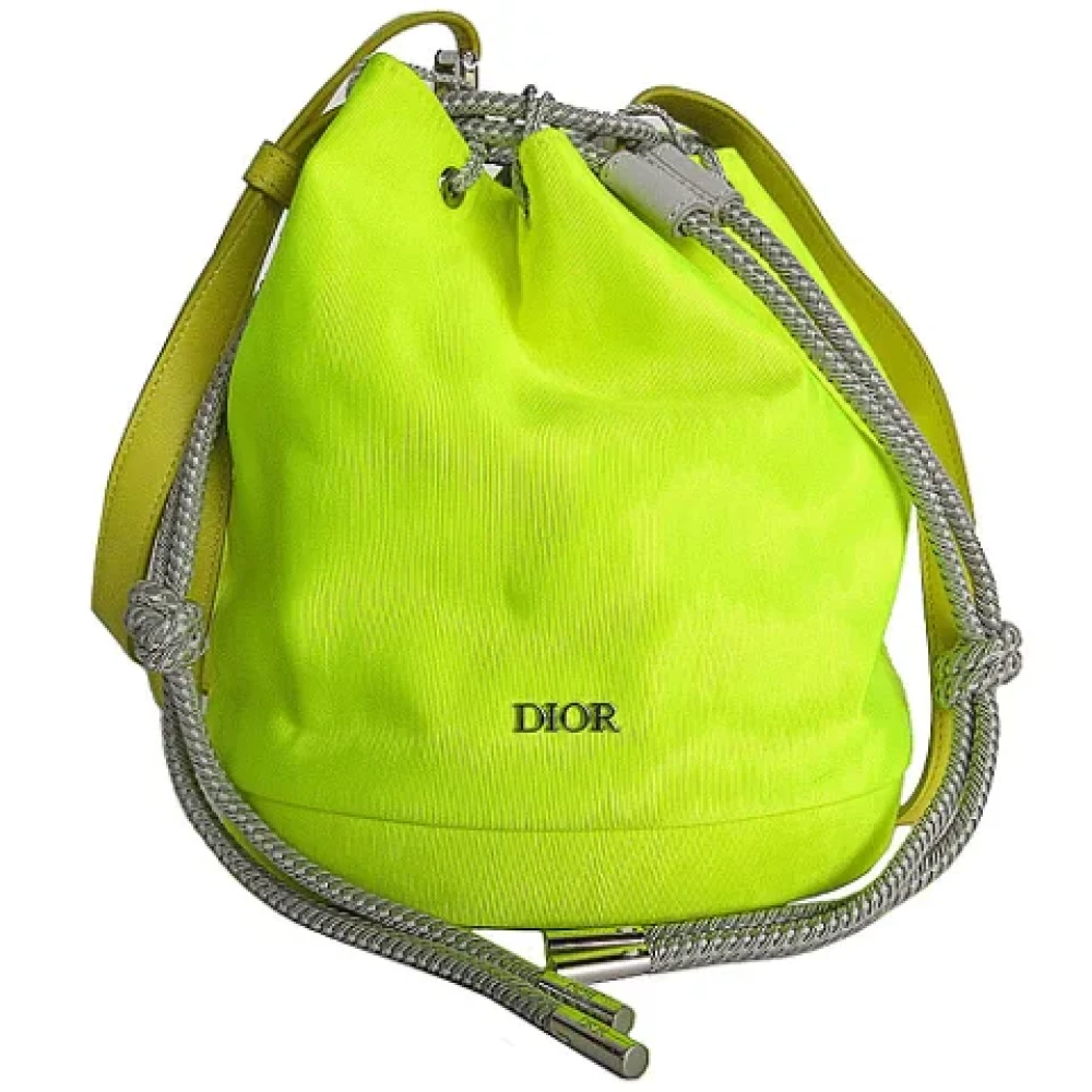 Dior Vintage Pre-owned Nylon dior-bags Yellow Dames