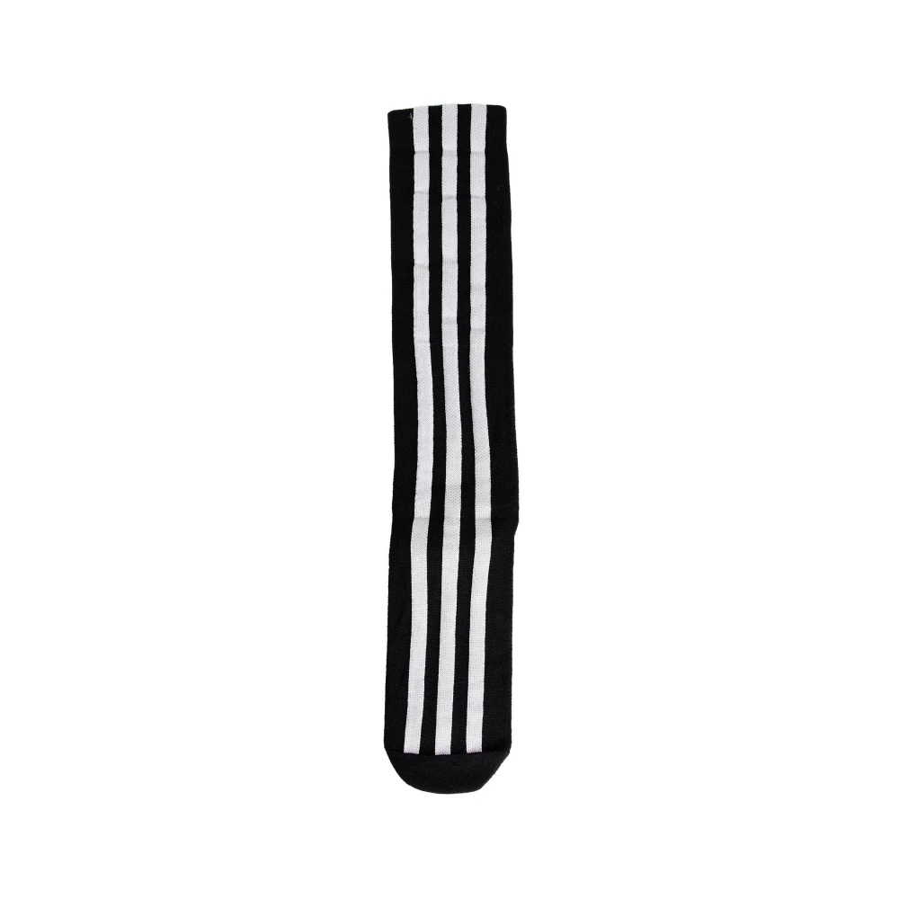 Y-3 Gestreepte Sok met Intarsia Logo Black Heren