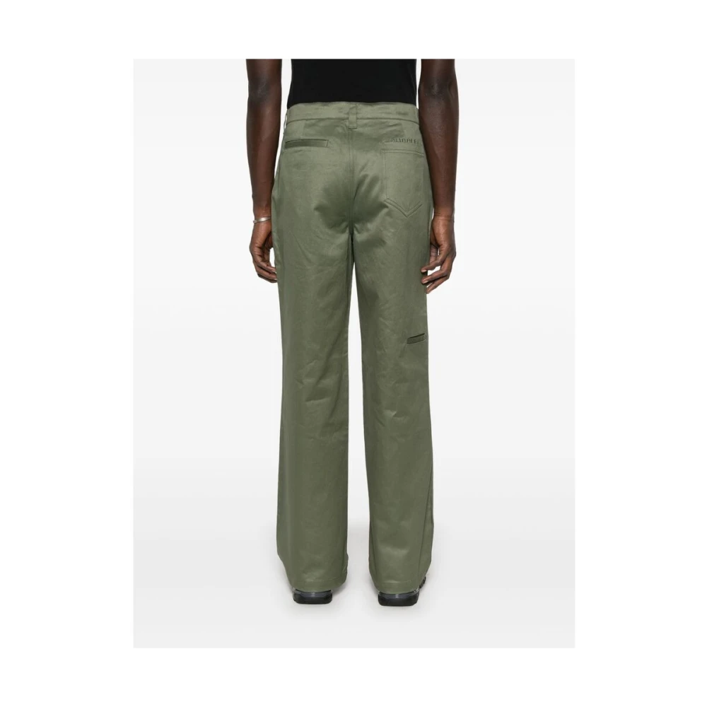 Purple Brand Olijfgroene Jeans met Zakken Green Heren