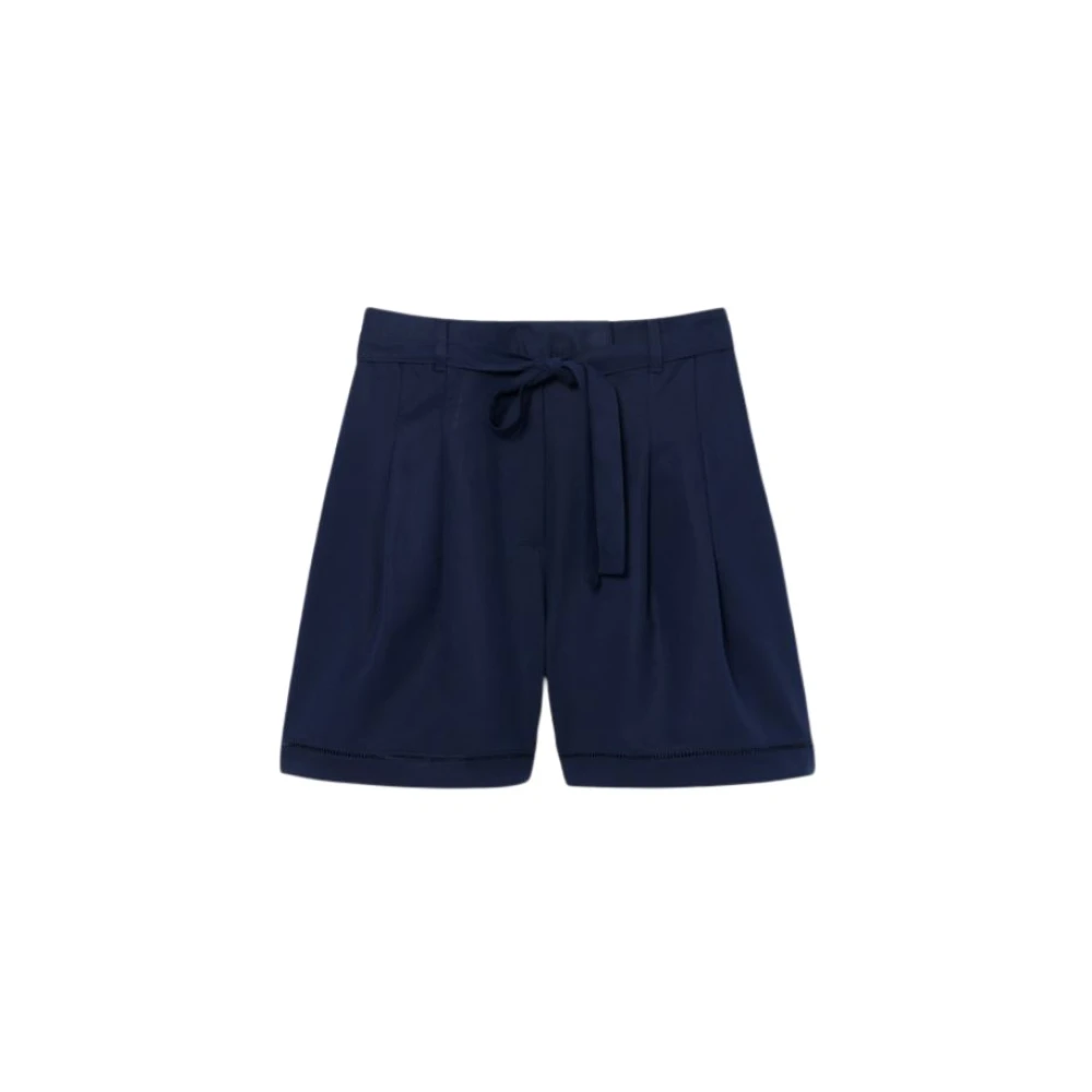 Lacoste Women's Blue Casual Shorts, Xs, Bermuda Shorts