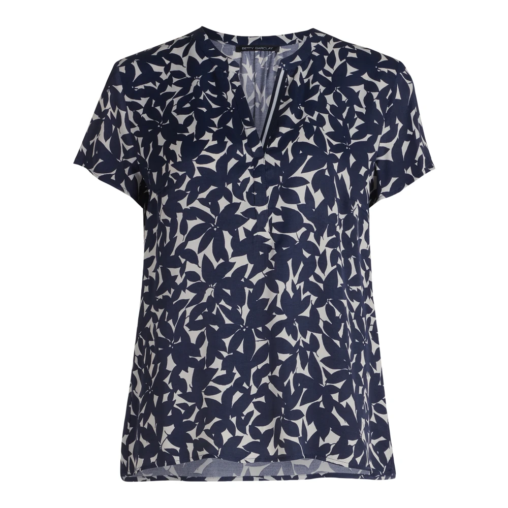 Betty Barclay Bloes top met knoopsluiting Blue Dames