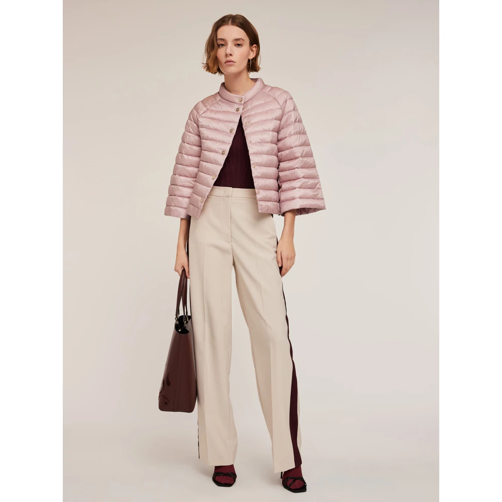 Motivi Gestreepte Devoré Blouse Red Dames