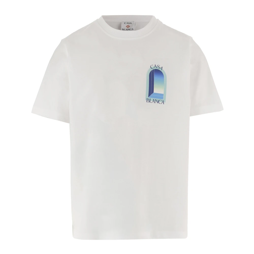 Casablanca Men's White L'arche T-Shirt - T-Shirts - L - Tops