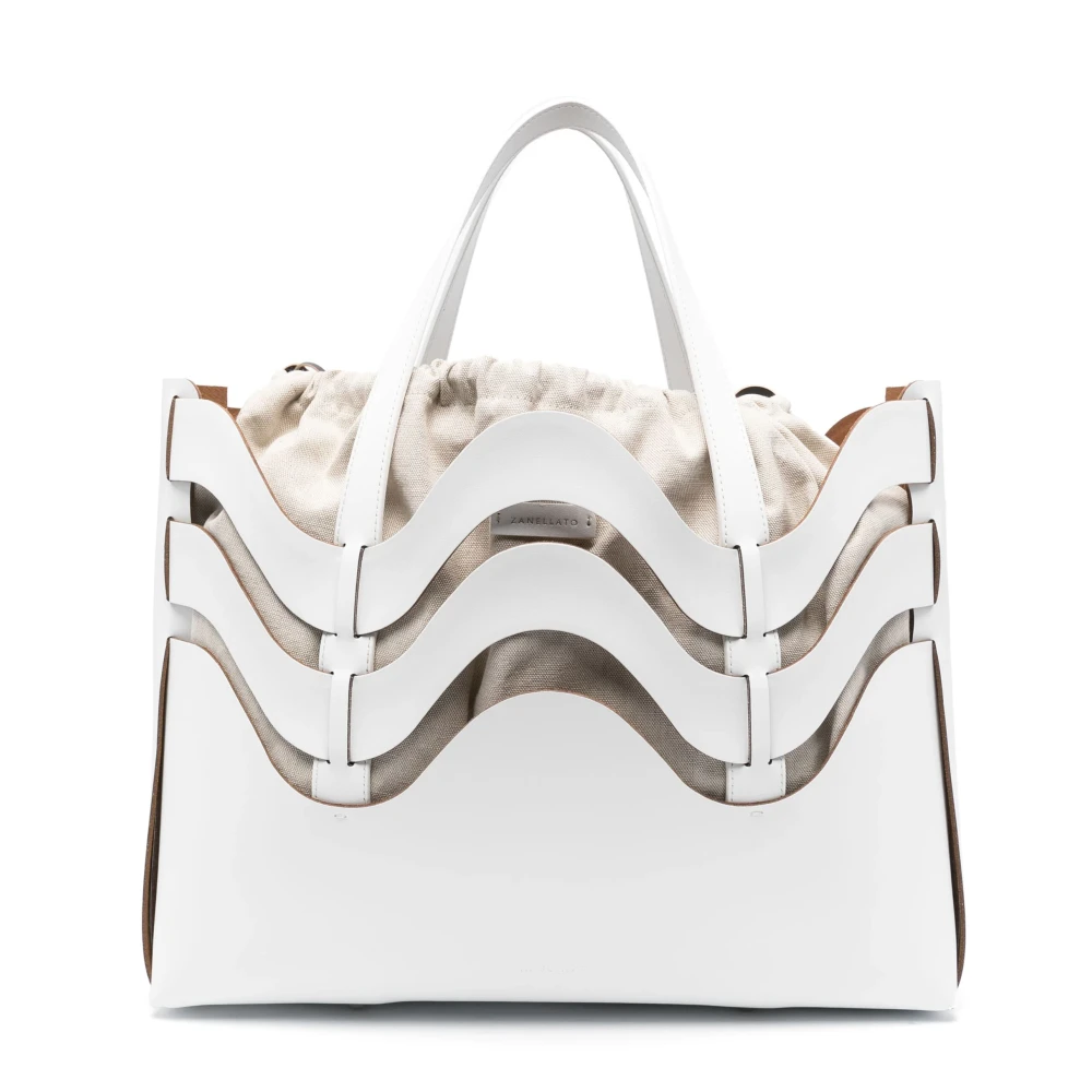 Zanellato Dune Amar Medium Tote Bag White Dames